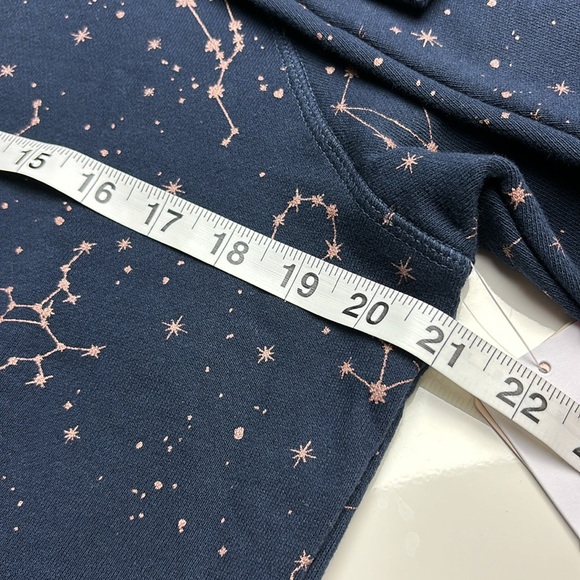 Spiritual Gangster Navy Blue Zodiac Bridget Raglan Pullover, Sz S NWT - Picture 11 of 12